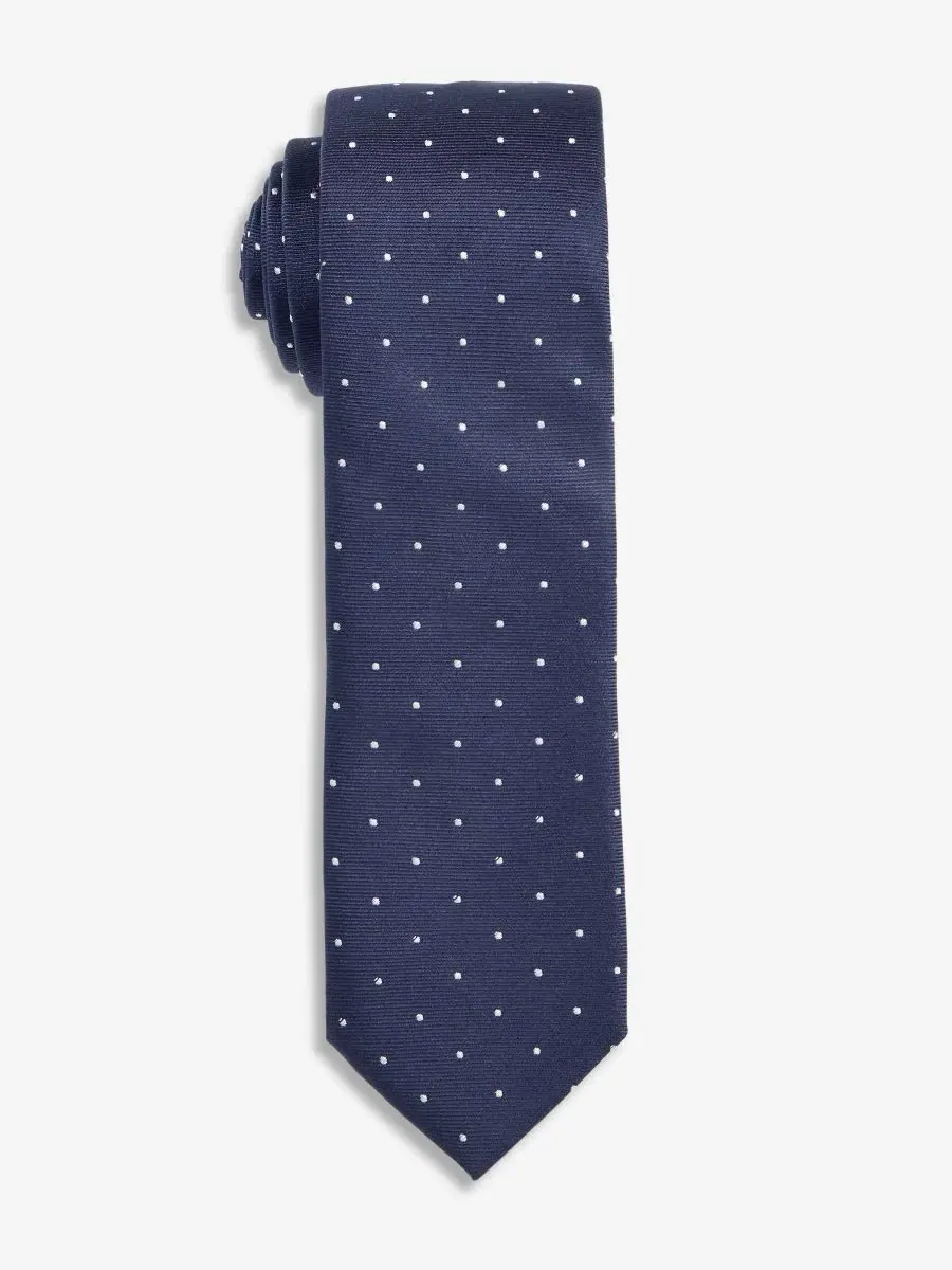 Галстук узкий с принтом в горошек Dot Skinny Hugo Boss