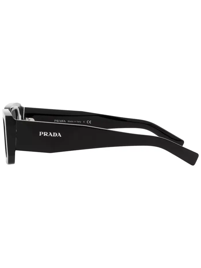 Унисекс солнцезащитные очки прямоугольной формы Symbole, PR 6YS PRADA — изображение 3 из 4, черный белый