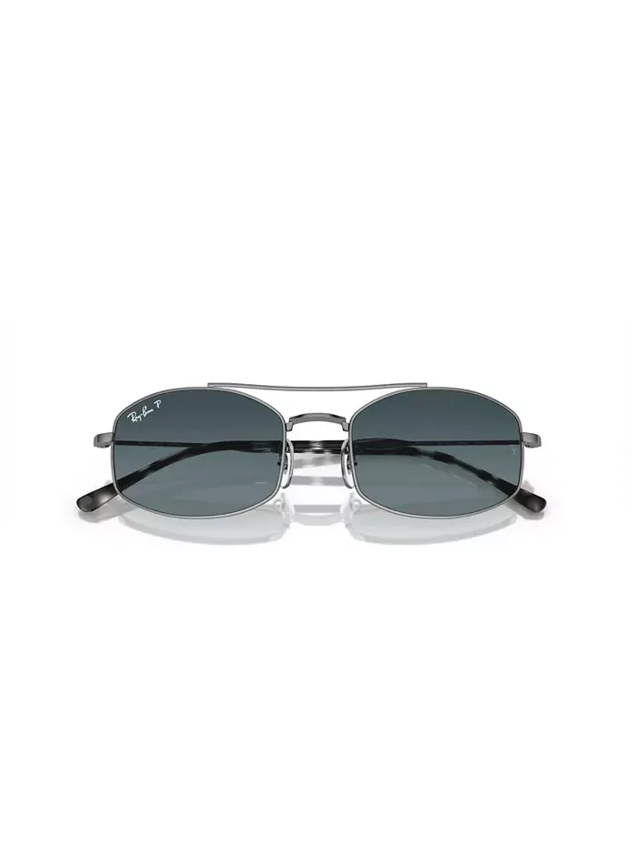 Унисекс поляризационные солнцезащитные очки, градиентные RB3719 Ray-Ban — изображение 3 из 7, серебристый