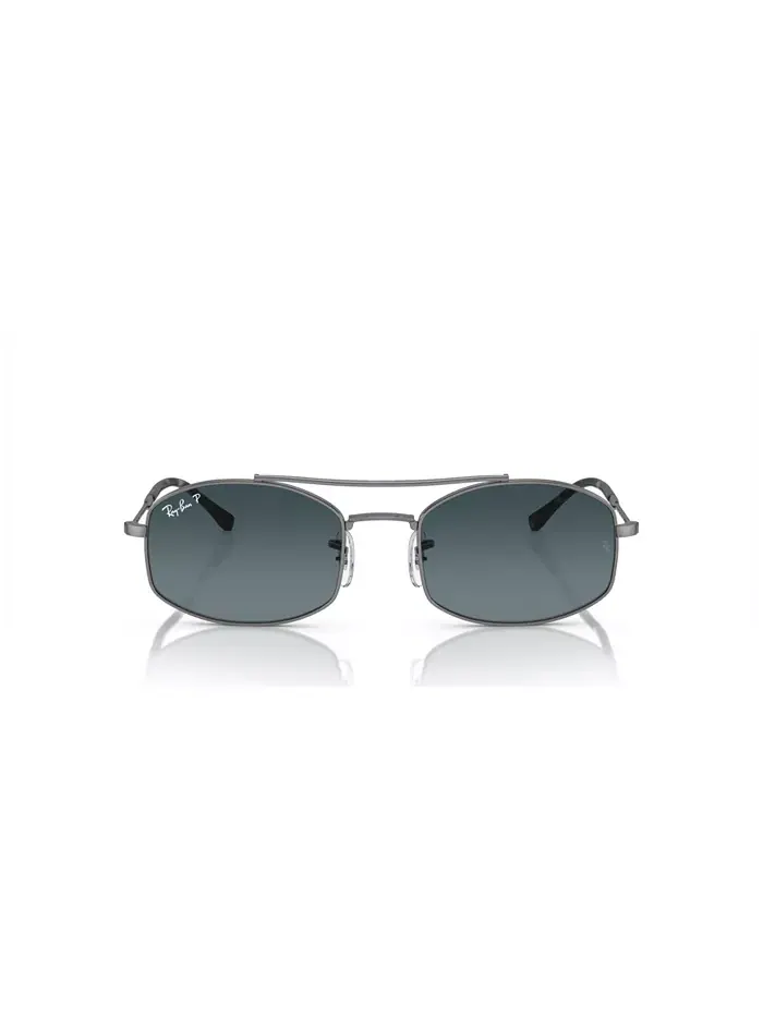Унисекс поляризационные солнцезащитные очки, градиентные RB3719 Ray-Ban — изображение 6 из 7, серебристый
