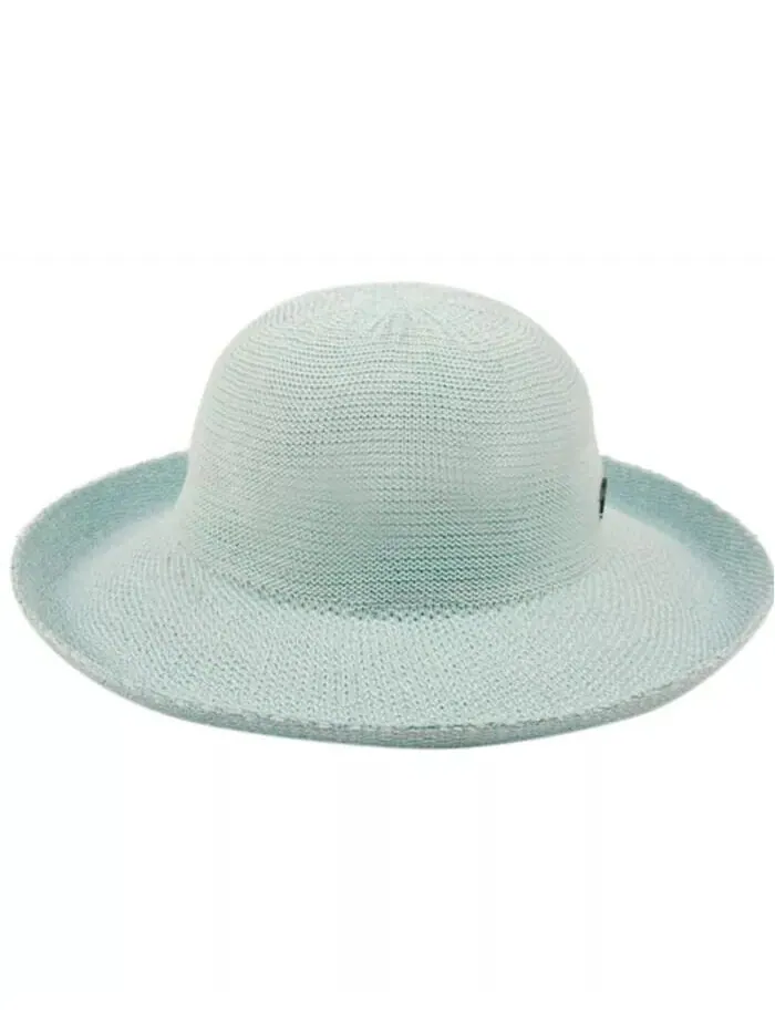 Солнцезащитная панама с широкими полями и закатанными краями Angela & William Epoch Hats Company — изображение 1 из 1, мята