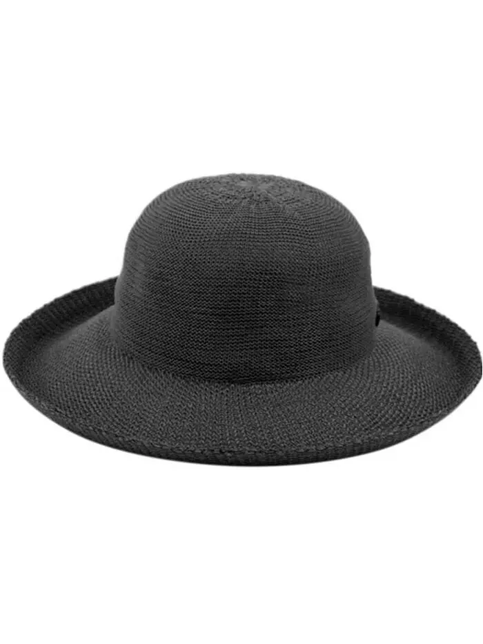 Солнцезащитная панама с широкими полями и закатанным краем Angela & William Epoch Hats Company — изображение 1 из 1, серый
