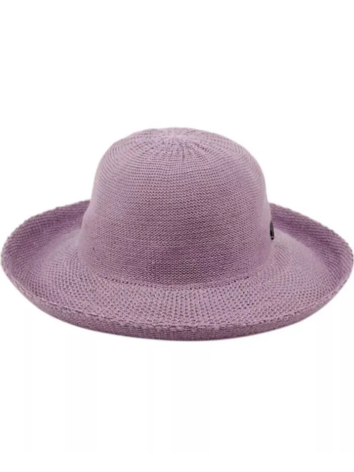 Солнцезащитная панама с широкими полями и закатанным краем Angela & William Epoch Hats Company — фиолетовый