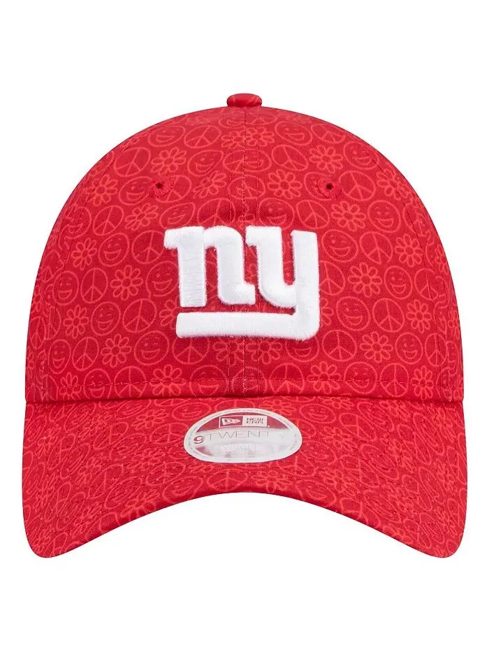 Женская красная шапка New York Giants Smiley 9TWENTY Adjustable New Era — изображение 2 из 4