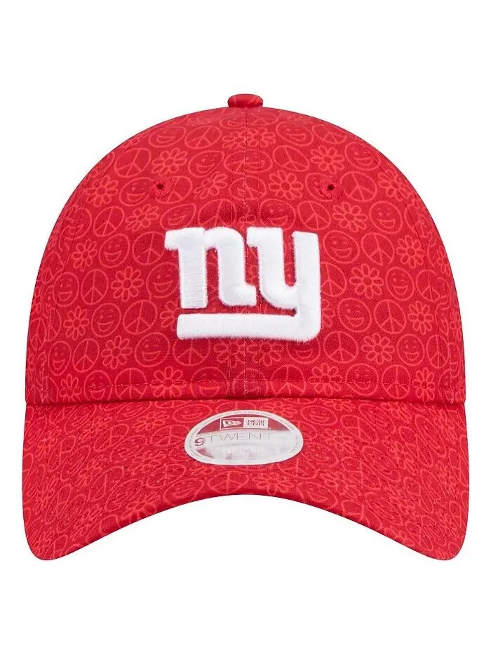 Женская красная регулируемая кепка New York Giants Smiley 9TWENTY New Era — изображение 2 из 4, красный