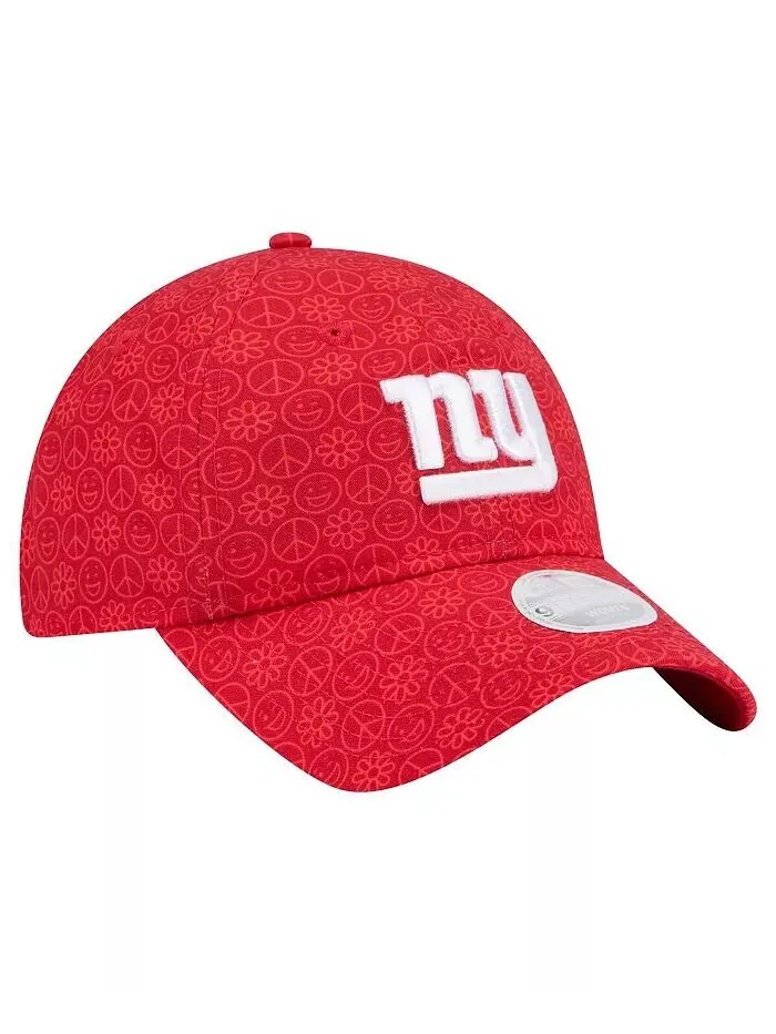 Женская красная регулируемая кепка New York Giants Smiley 9TWENTY New Era — изображение 4 из 4, красный