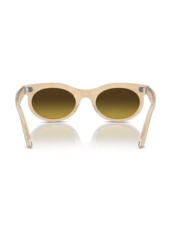 Унисекс-солнцезащитные очки Wayfarer Oval Change RB2242 Ray-Ban — изображение 3 из 5, коричневый