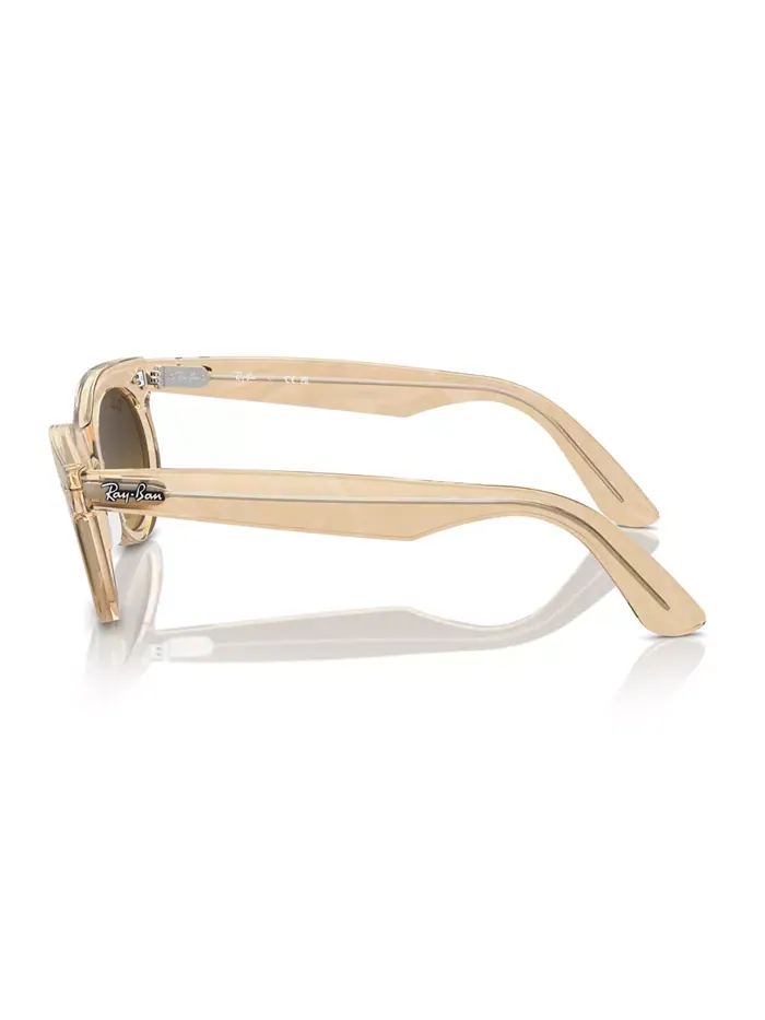 Унисекс-солнцезащитные очки Wayfarer Oval Change RB2242 Ray-Ban — изображение 4 из 5, коричневый