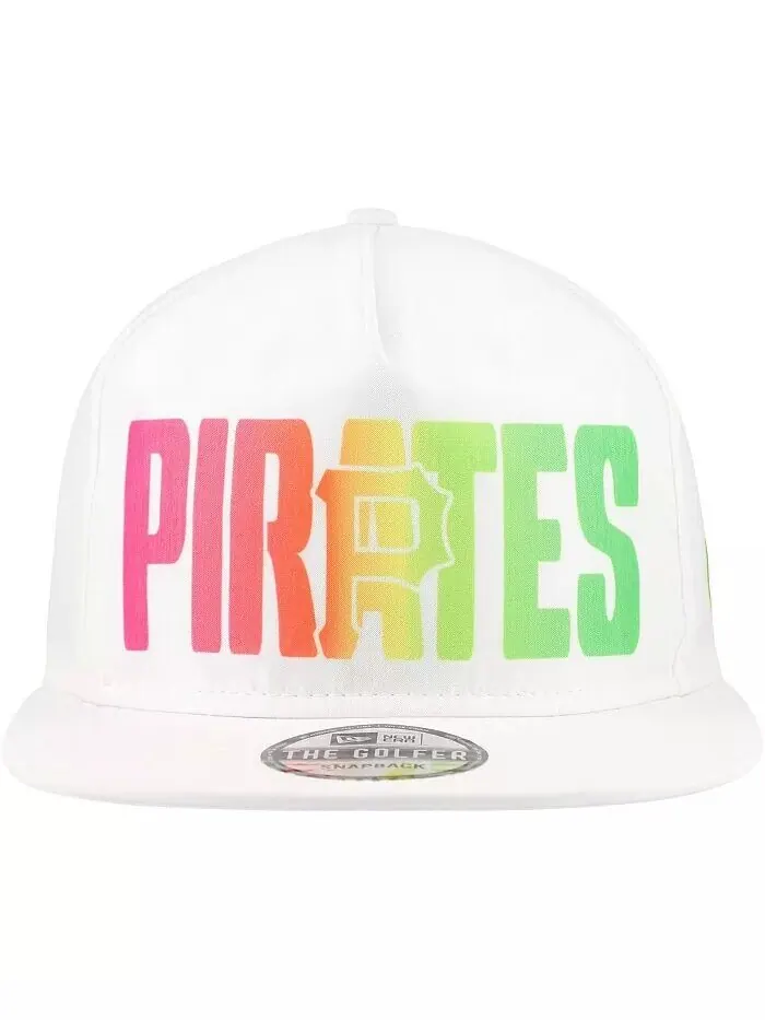 Мужская белая кепка для гольфиста Pittsburgh Pirates Spring Spectrum Snapback New Era — изображение 2 из 4, белый