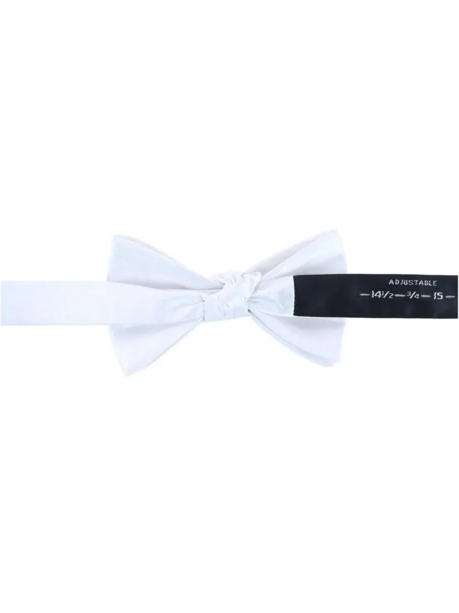 Комплект атласный пояс и галстук-бабочка Sutton Solid Color Silk TRAFALGAR — изображение 4 из 4, белый