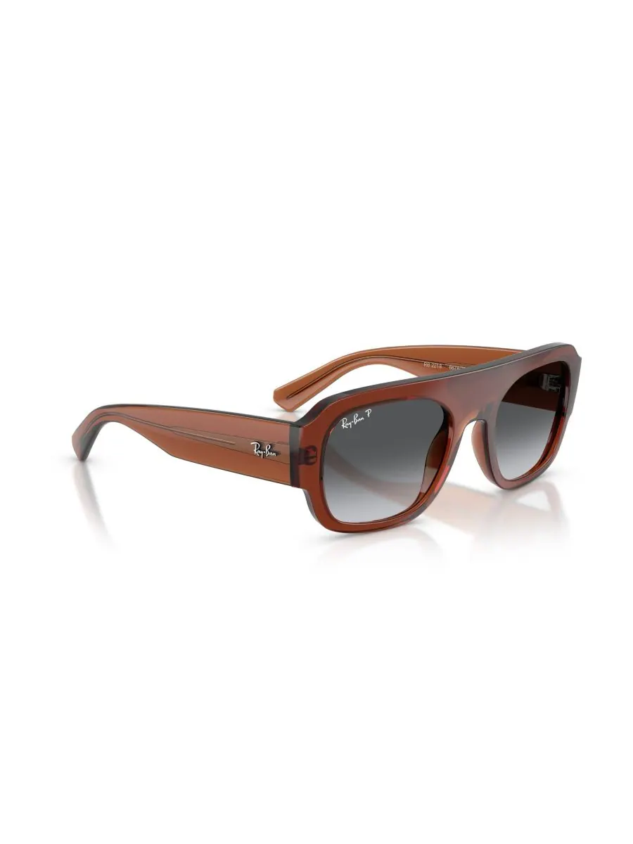 Солнцезащитные очки унисекс с поляризацией, RB2218 Ray-Ban — изображение 5 из 5, прозрачный коричневый