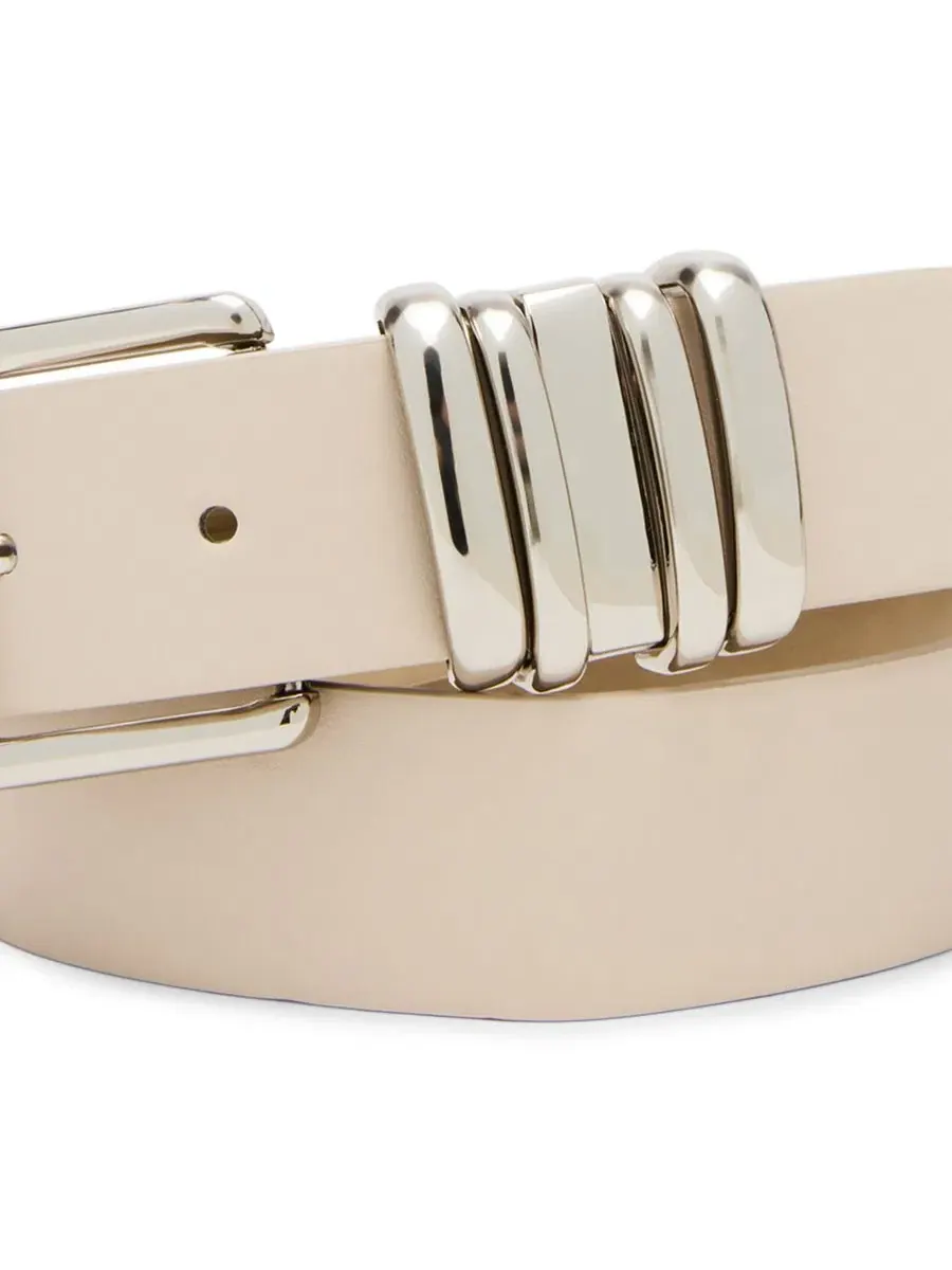 Ремень с пряжкой Steve Madden — изображение 2 из 4, овсяный