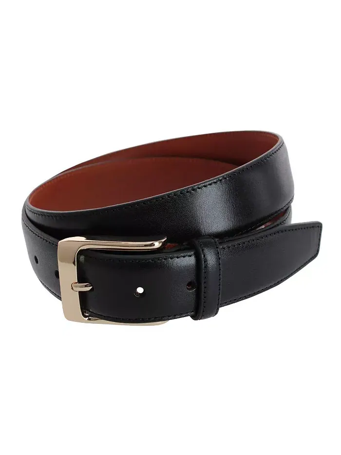 Мужской кожаный ремень для костюма Cornelius 35mm Cortina Trafalgar — изображение 1 из 4, черный