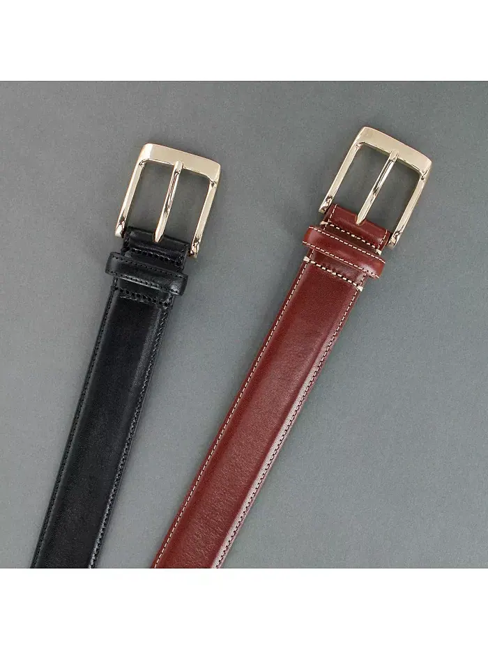 Мужской кожаный ремень для костюма Cornelius 35mm Cortina Trafalgar — изображение 4 из 5, коричневый