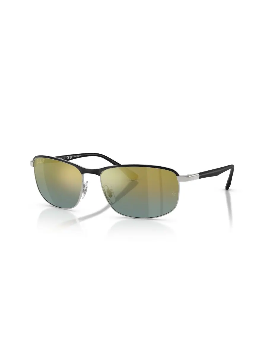 Солнцезащитные очки унисекс с поляризацией, RB3671CH Ray-Ban — изображение 1 из 6, черный серебристый