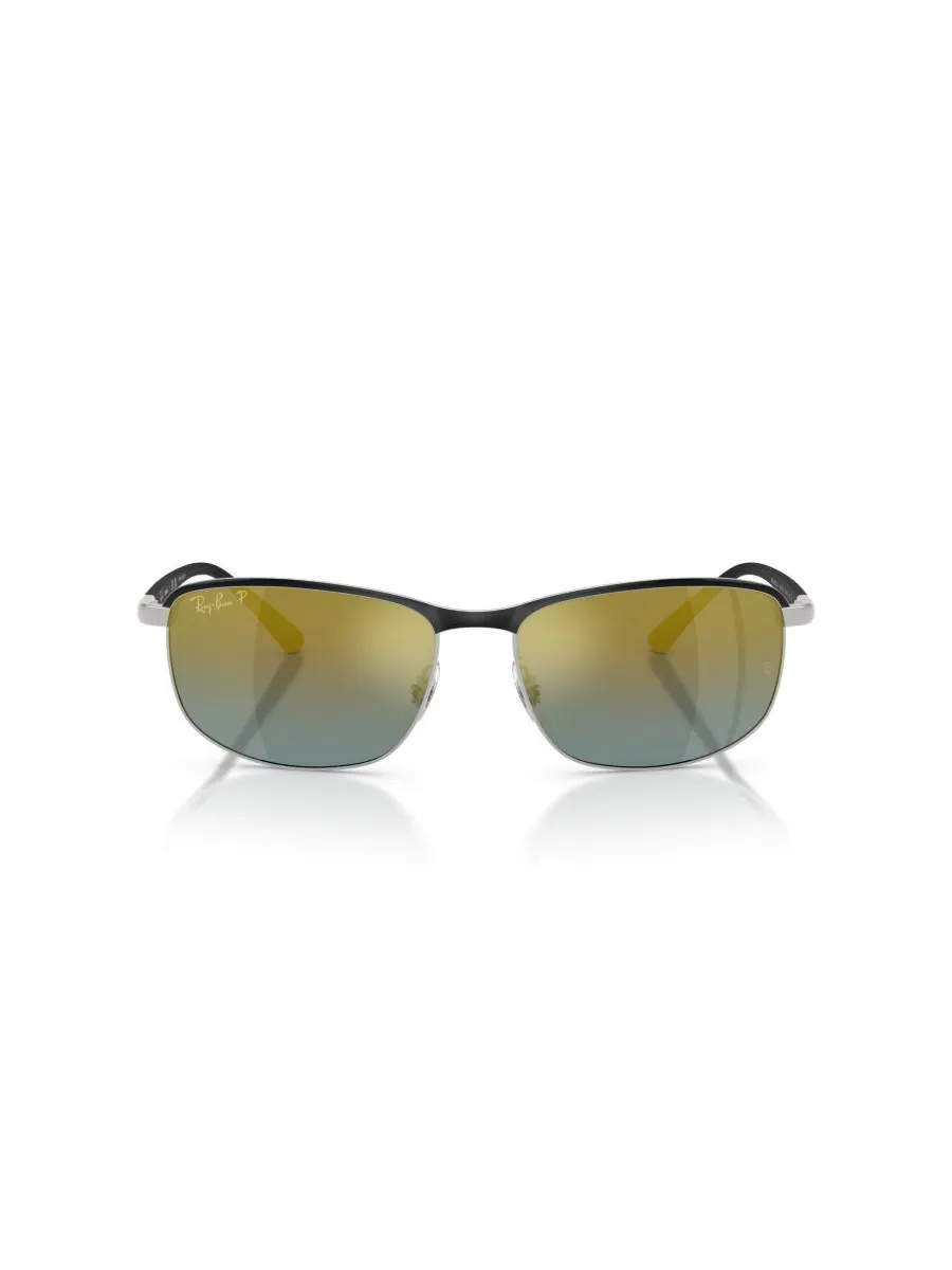Солнцезащитные очки унисекс с поляризацией, RB3671CH Ray-Ban — изображение 6 из 6, черный серебристый