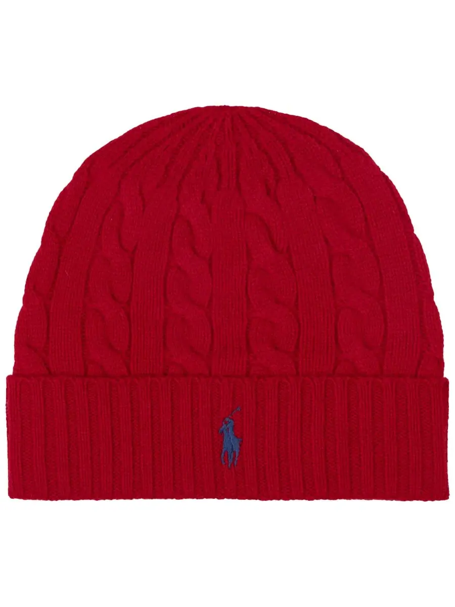 Шапка с косами Cashmere Blend Beanie Polo Ralph Lauren