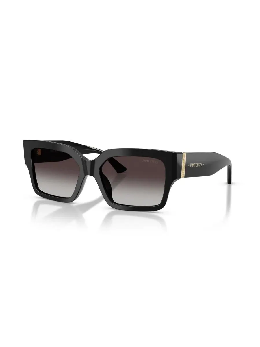 Женские прямоугольные солнцезащитные очки, JC5058JU Jimmy Choo — изображение 1 из 6, черный