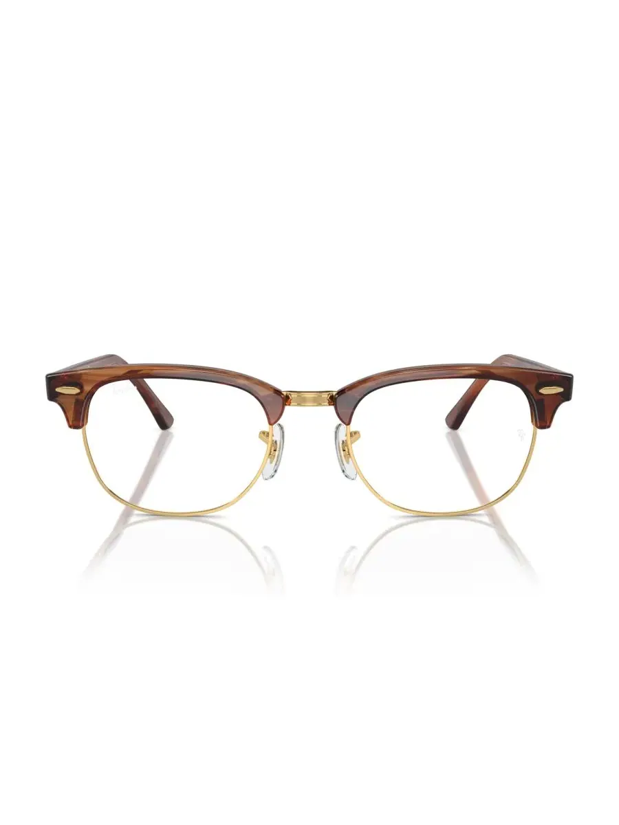 Очки квадратные Clubmaster Optics RB5154 Ray-Ban — изображение 2 из 9, коричневый