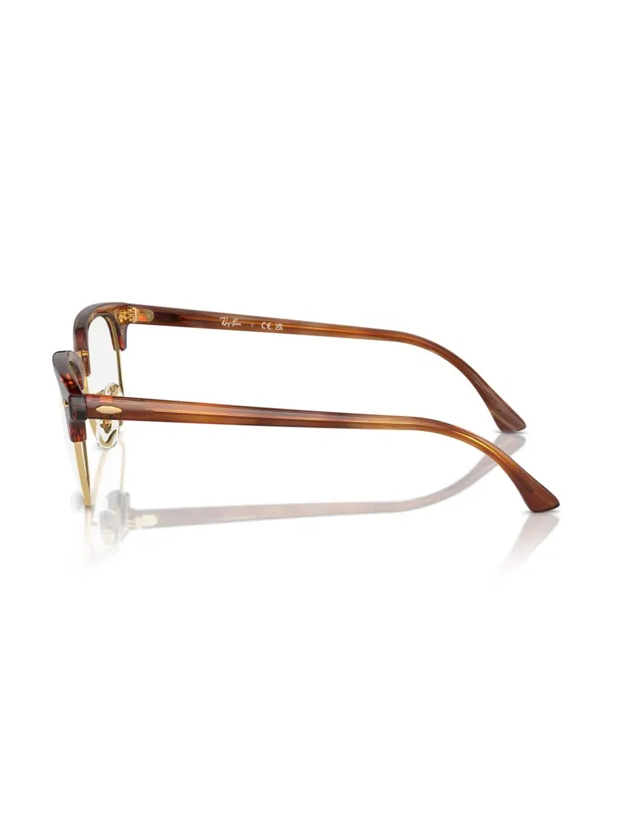 Очки квадратные Clubmaster Optics RB5154 Ray-Ban — изображение 3 из 9, коричневый
