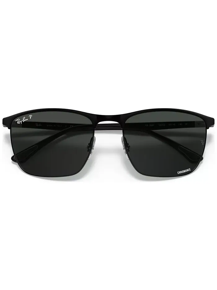 Унисекс поляризованные солнцезащитные очки, RB3686 57 Ray-Ban — изображение 3 из 6, черный