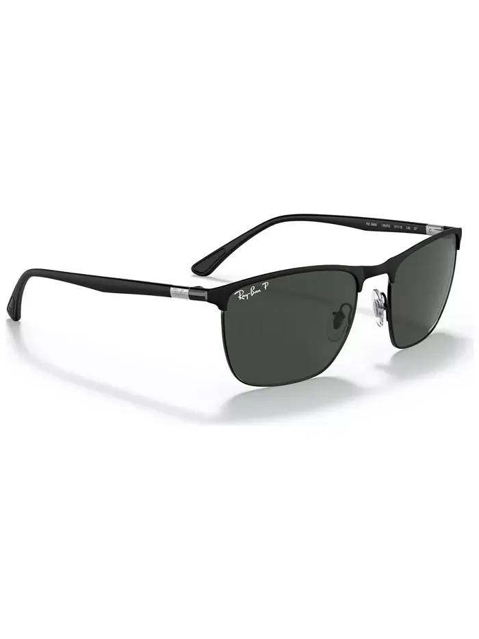 Унисекс поляризованные солнцезащитные очки, RB3686 57 Ray-Ban — изображение 4 из 6, черный