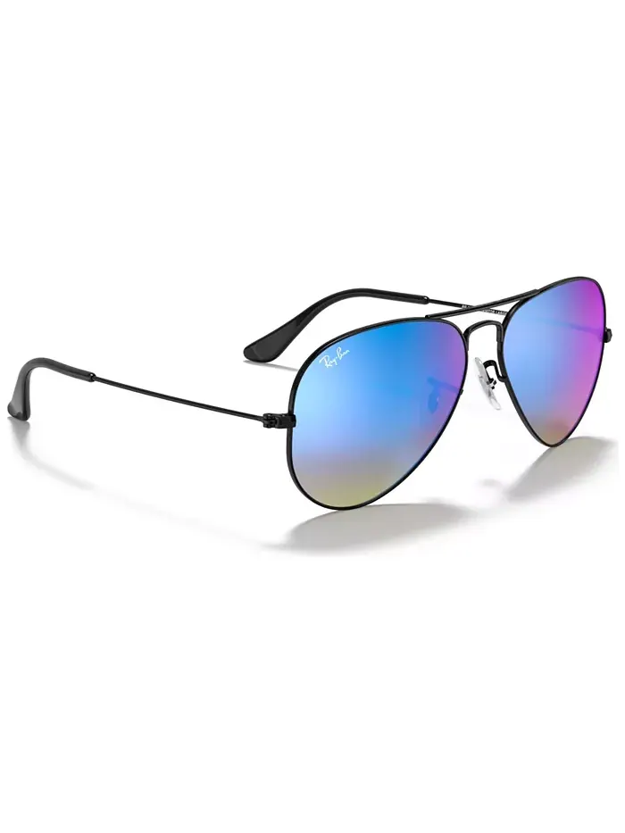 Солнцезащитные очки, RB3025 AVIATOR FLASH LENSES GRADIENT Ray-Ban — изображение 3 из 4, синий