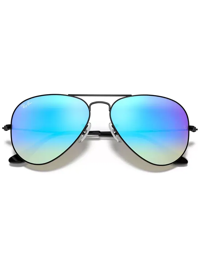 Солнцезащитные очки, RB3025 AVIATOR FLASH LENSES GRADIENT Ray-Ban — изображение 4 из 4, синий