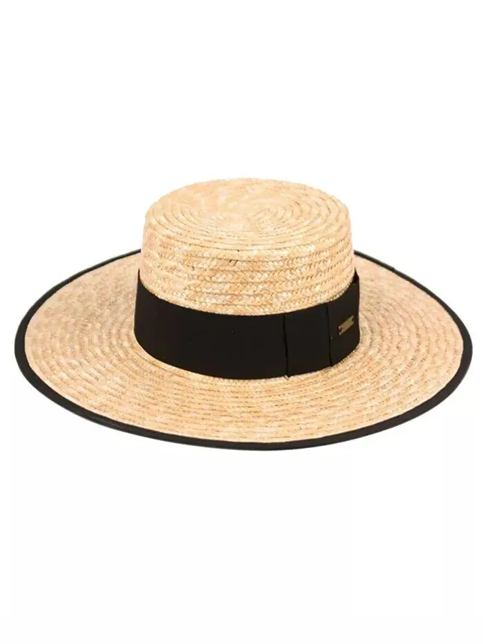 Женская соломенная шляпа Angela & William Braid из натуральной соломы Epoch Hats Company — прозрачный
