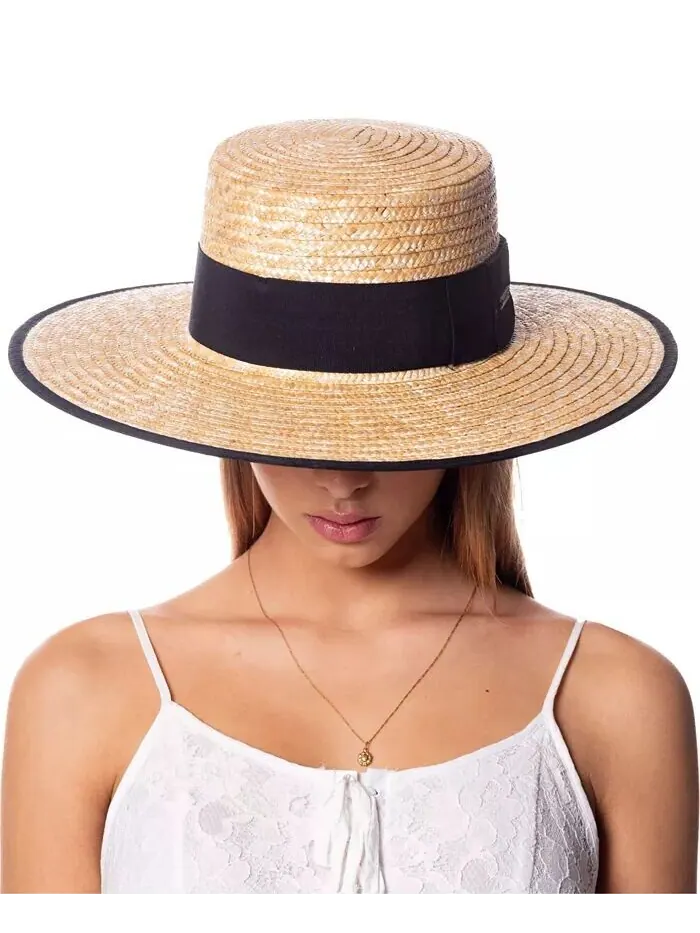 Женская соломенная шляпа Angela & William Braid из натуральной соломы Epoch Hats Company — изображение 3 из 4, прозрачный