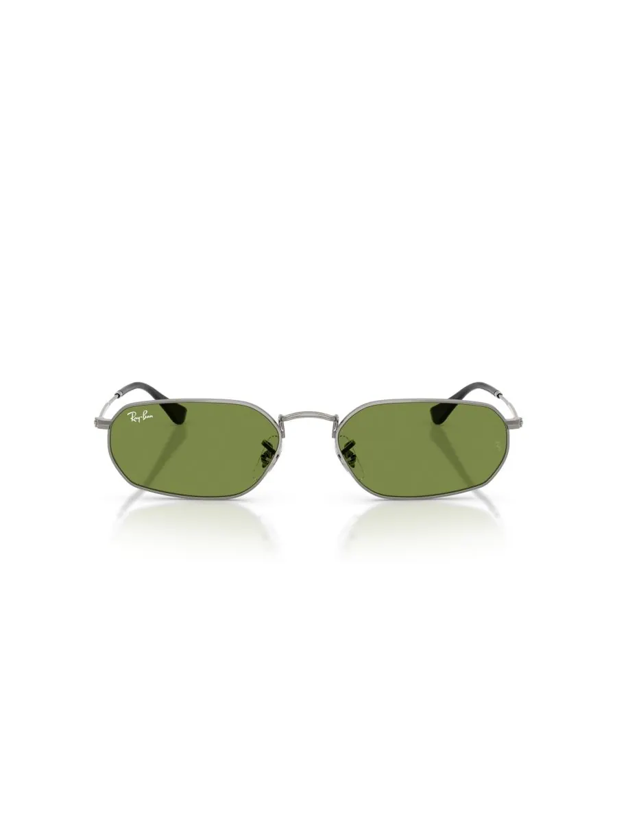 Солнцезащитные очки унисекс с геометрическим рисунком, RB3947 Ray-Ban — изображение 4 из 5, серый