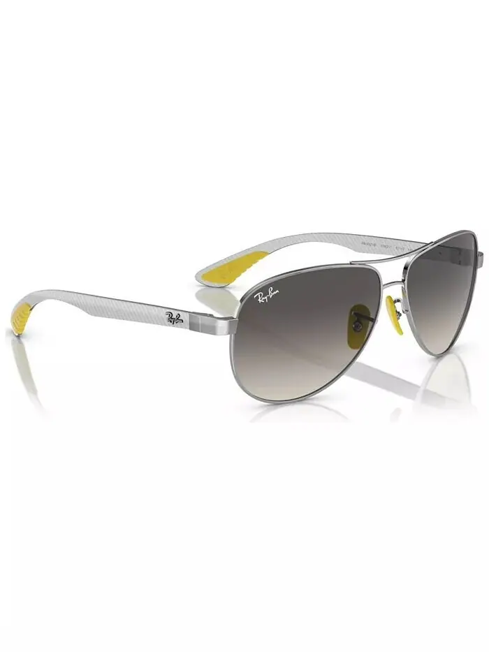 Мужские солнцезащитные очки Ray-Ban — изображение 2 из 7, серебристый