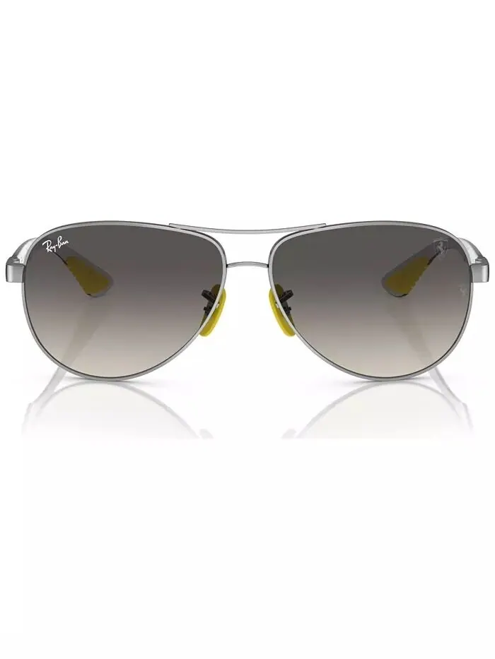 Мужские солнцезащитные очки Ray-Ban — изображение 3 из 7, серебристый