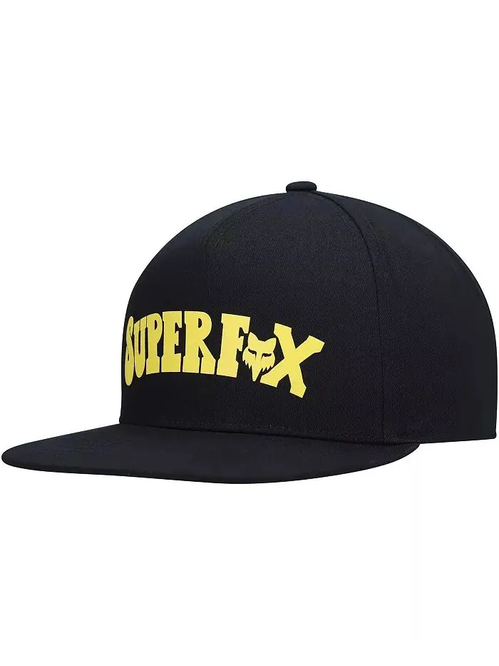 Мужская черная бейсболка Super Trik Snapback Fox — без цвета