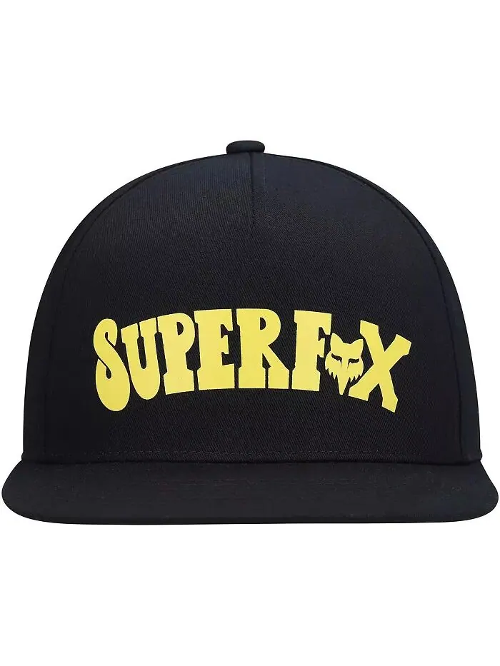 Мужская черная бейсболка Super Trik Snapback Fox — изображение 2 из 4