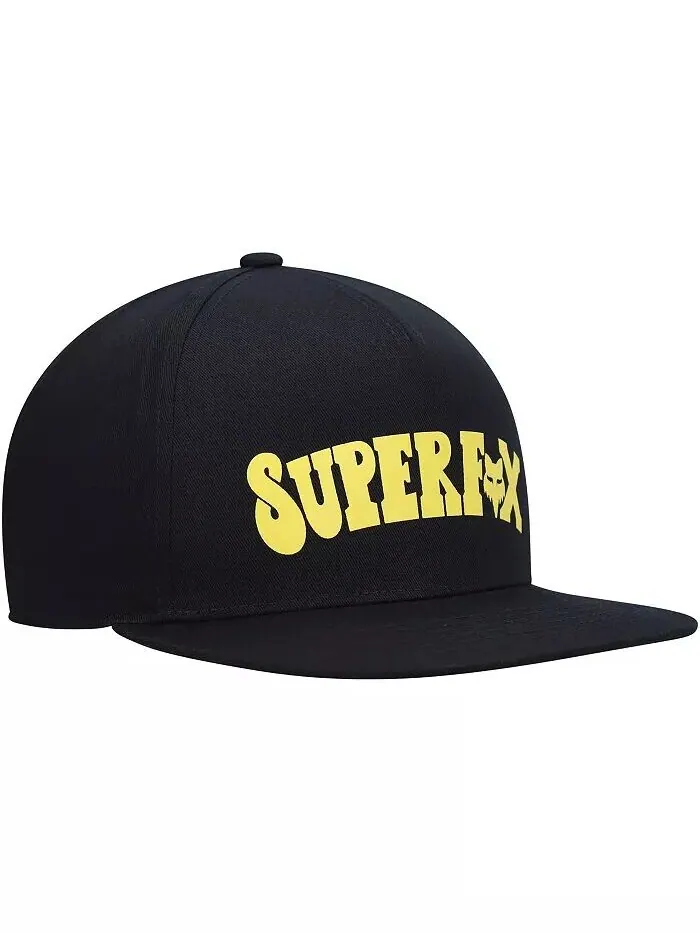 Мужская черная бейсболка Super Trik Snapback Fox — изображение 3 из 4