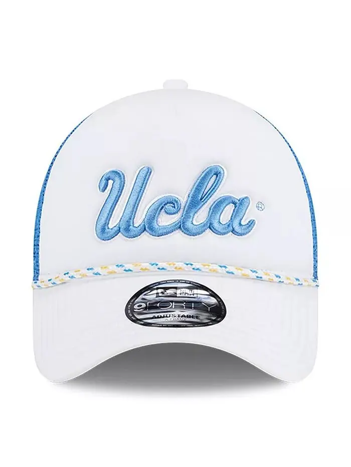 Мужская белая/синяя спортивная кепка Trucker UCLA Bruins Court Foam A-Frame 9FORTY Adjustable New — изображение 4 из 4