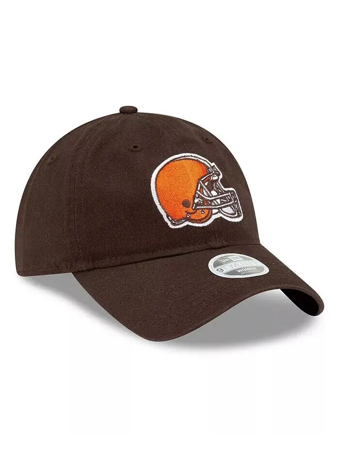 Женская коричневая регулируемая шляпа Cleveland Browns Core Classic 9TWENTY New Era — изображение 4 из 4, коричневый