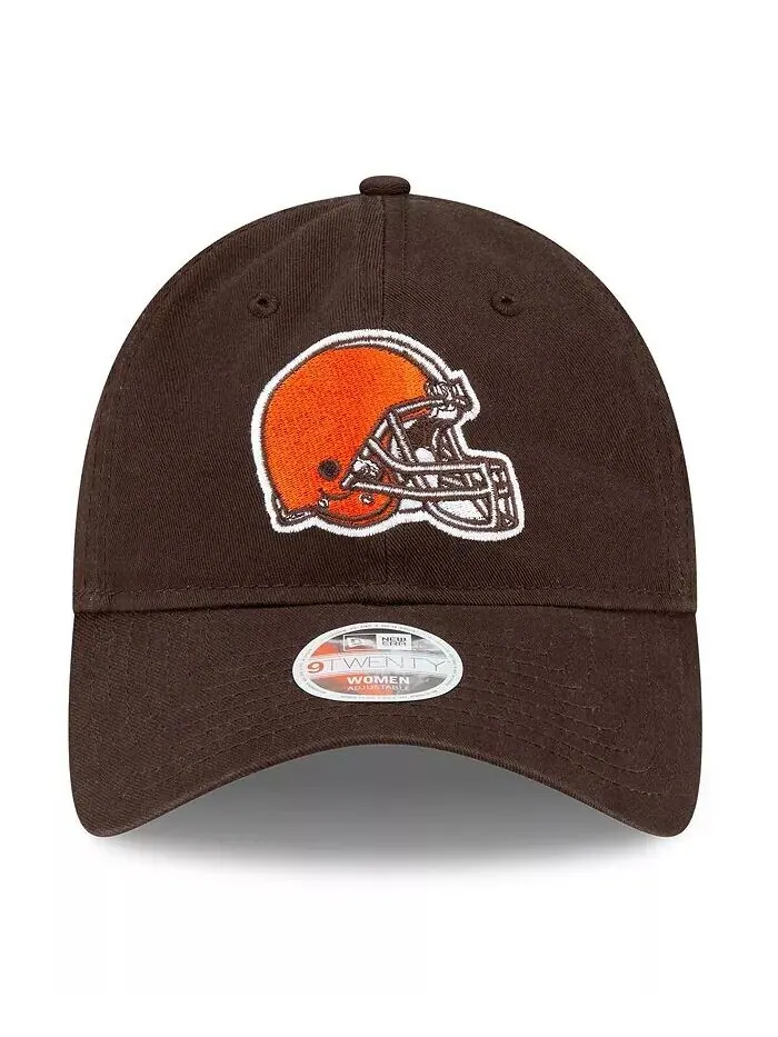 Женская коричневая кепка Cleveland Browns Core Classic 9TWENTY Adjustable New Era — изображение 3 из 4