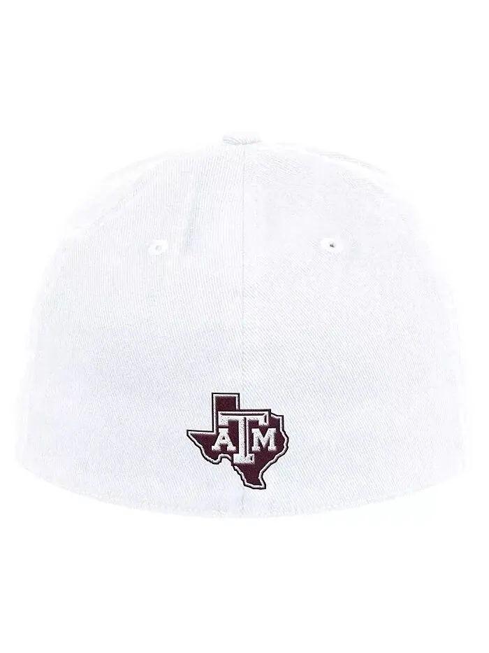 Мужская белая кепка Texas AM Aggies Chant Flex adidas — изображение 2 из 2