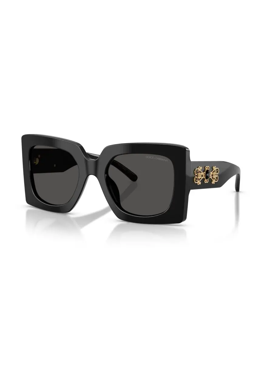 Женские квадратные солнцезащитные очки, DG4525B Dolce&Gabbana — изображение 1 из 7, черный
