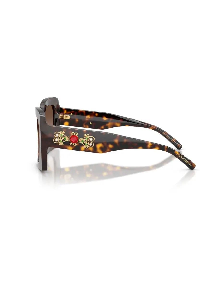 Женские квадратные солнцезащитные очки, DG4525B Dolce&Gabbana — изображение 2 из 7, коричневый