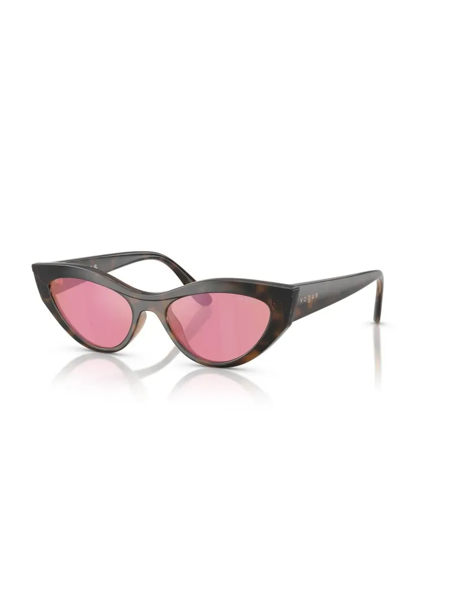 Женские солнцезащитные очки «кошачий глаз», VO5637SU Vogue Eyewear, top havana — изображение 1 из 7, коричневый