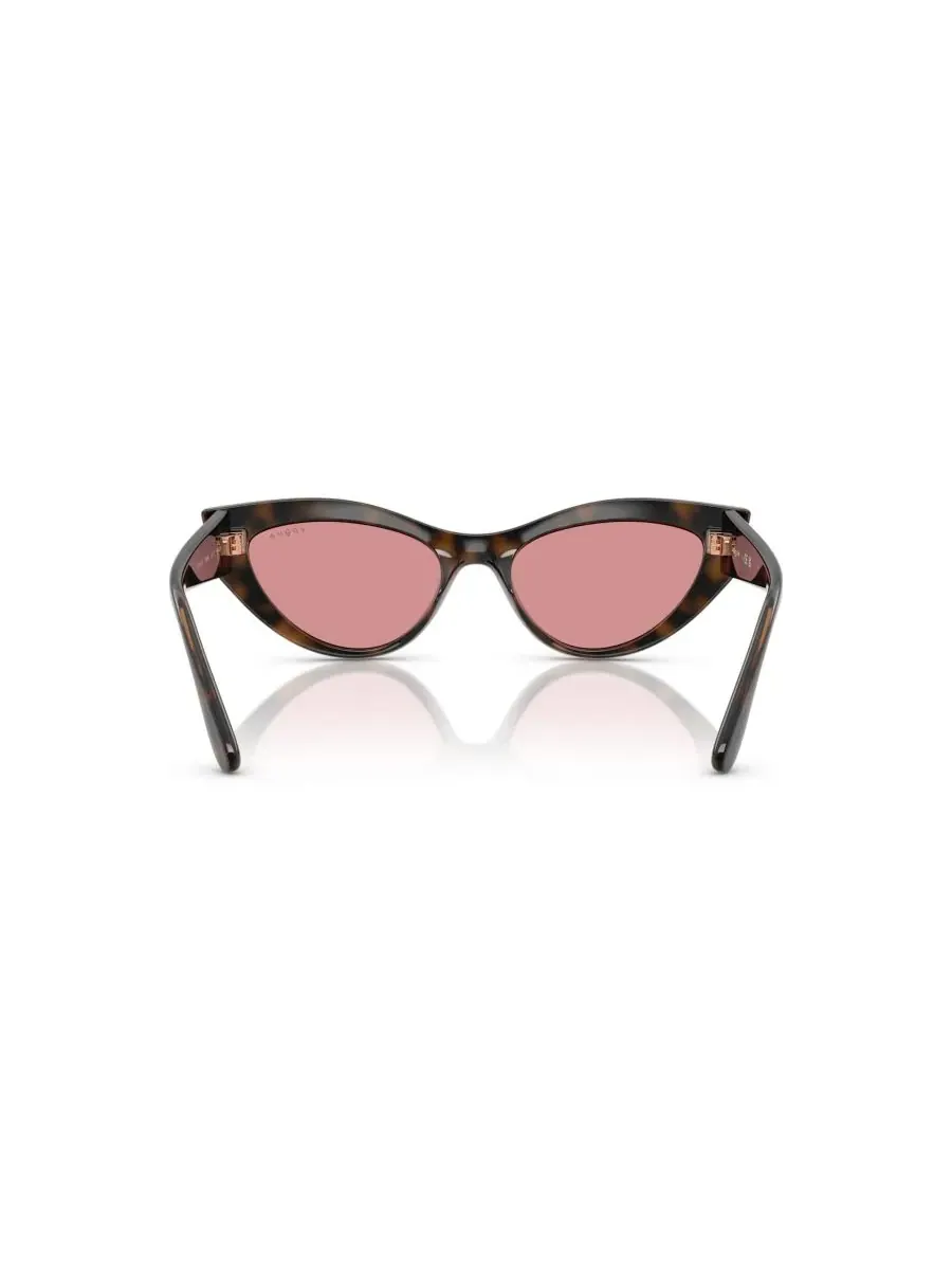 Женские солнцезащитные очки «кошачий глаз», VO5637SU Vogue Eyewear, top havana — изображение 5 из 7, коричневый