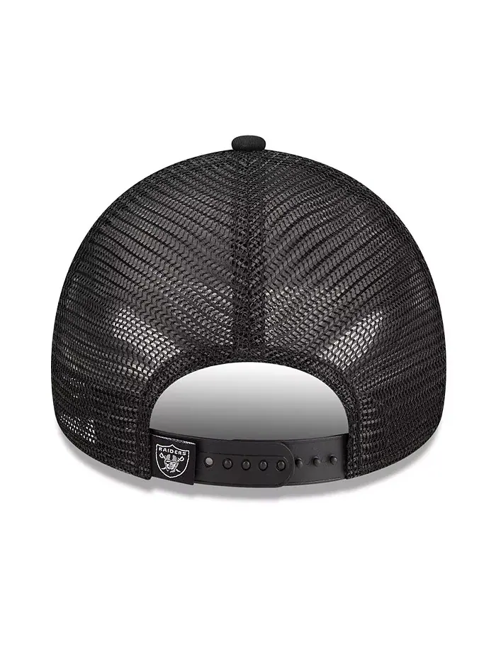 Женская черная бейсболка Las Vegas Raiders McGee Trucker 9FORTY с регулируемой застежкой New Era — изображение 2 из 3