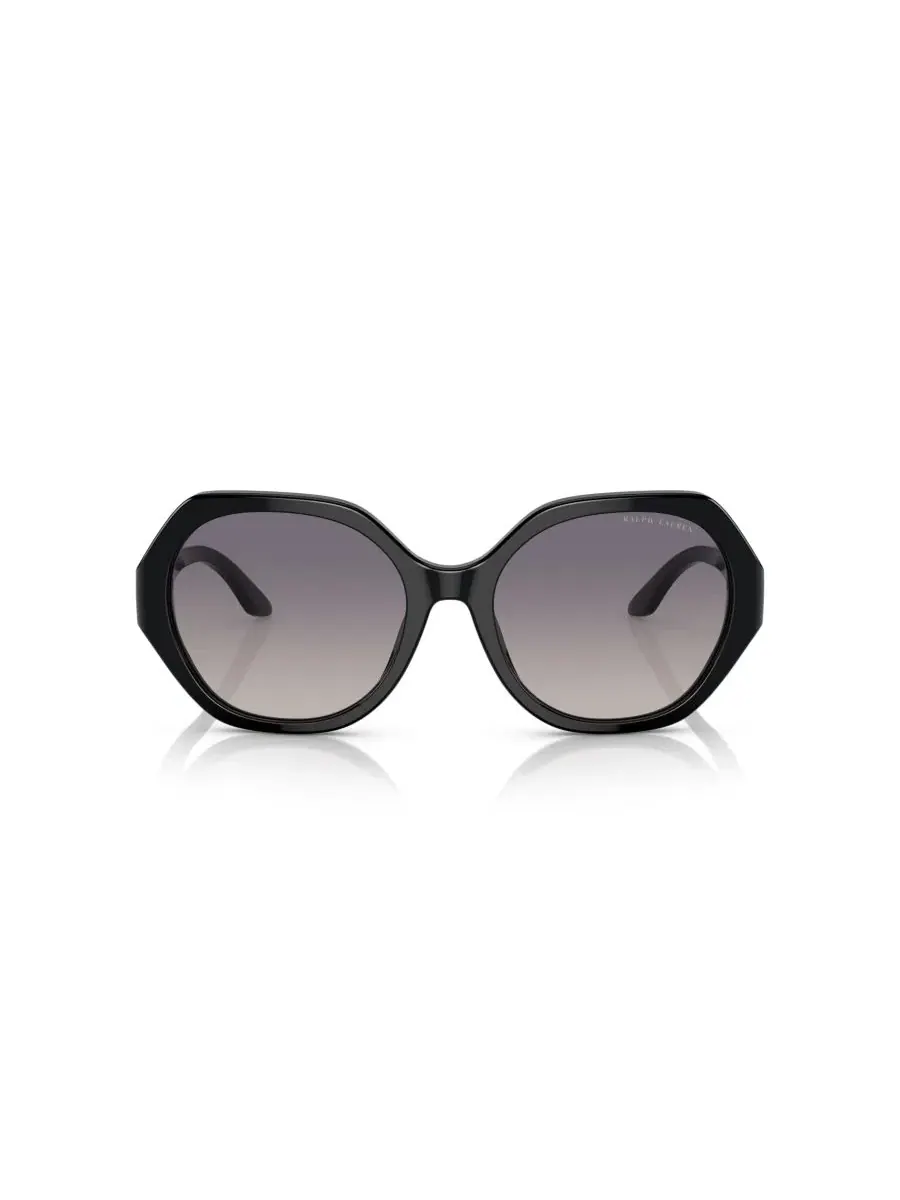 Солнцезащитные очки с геометрической оправой RL8208 Ralph Lauren — изображение 2 из 9, черный