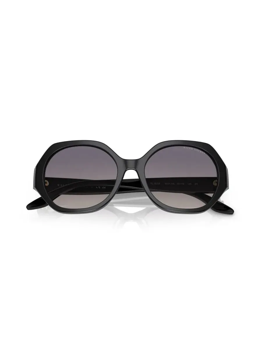 Солнцезащитные очки с геометрической оправой RL8208 Ralph Lauren — изображение 5 из 9, черный