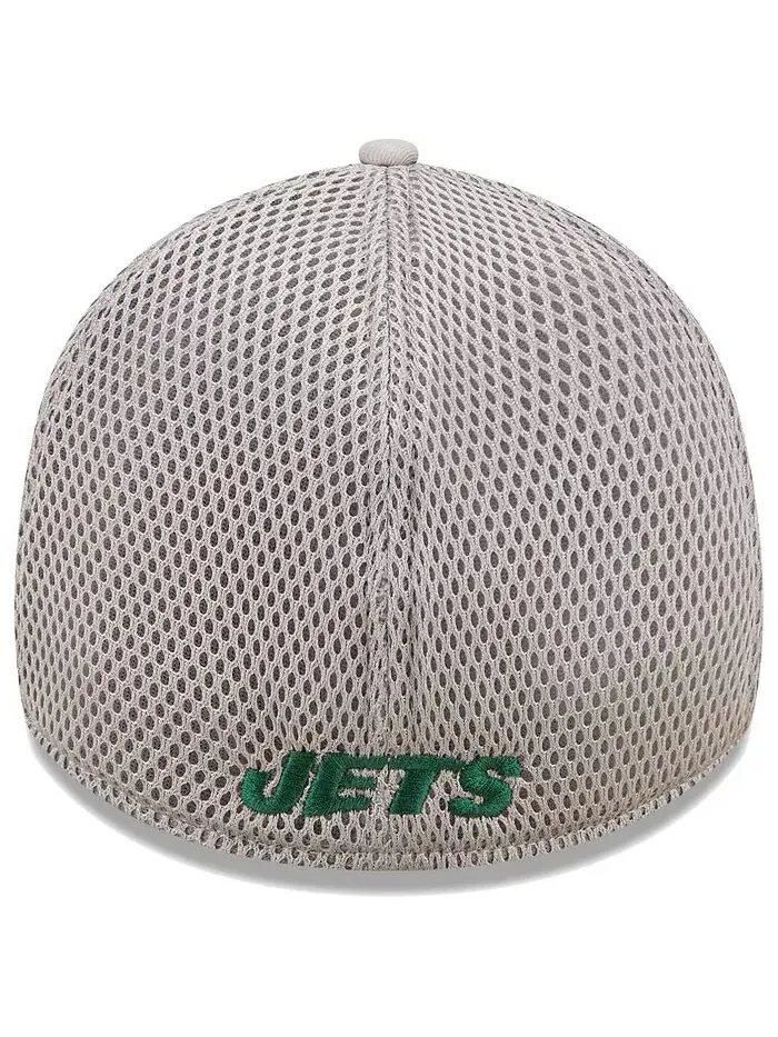 Мужская серая бейсболка New York Jets Team Neo 39Thirty Flex New Era — изображение 2 из 4