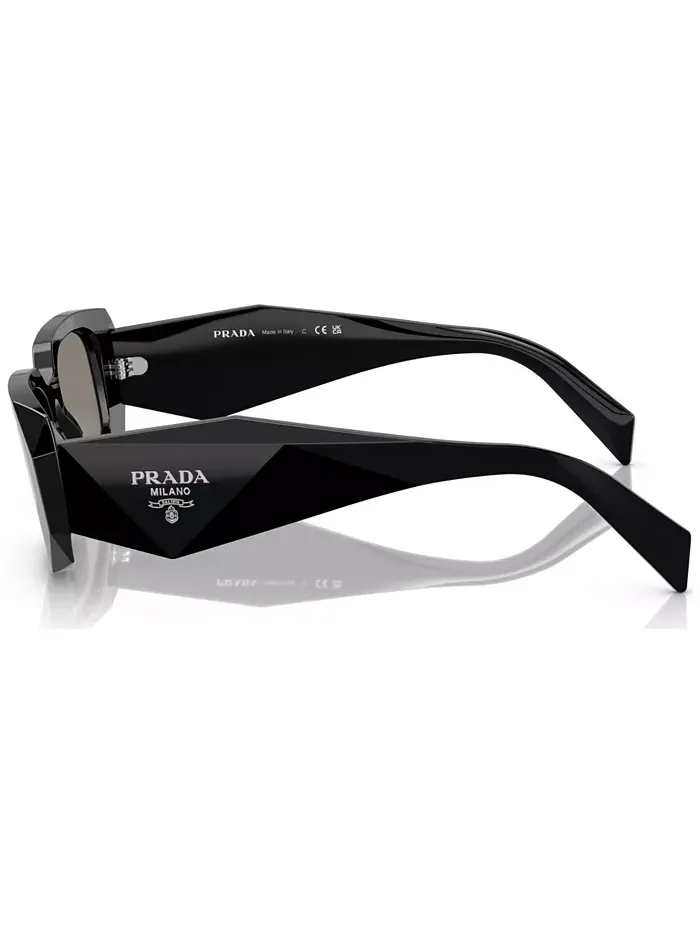 Солнцезащитные очки женские прямоугольные Symbole, модель PR 17WS PRADA — изображение 3 из 6, черный