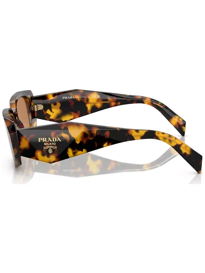 Солнцезащитные очки женские прямоугольные Symbole, модель PR 17WS PRADA — изображение 3 из 6, коричневый